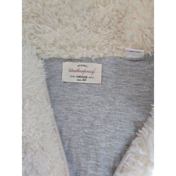 Cream Sherpa Fleece Pullover XL Cozy Chic warm ski winter soft boho cottagecore - Picture 5 of 7